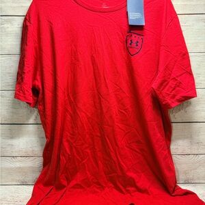Under Armour Freedom Red Short Sleeve Tee Men’s XL Eagles Flag Tee
